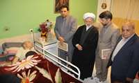 دیدار مدیرکل امور ایثارگران با جانباز ۷۰ درصد جهادگر در مرکز توانبخشی توحید